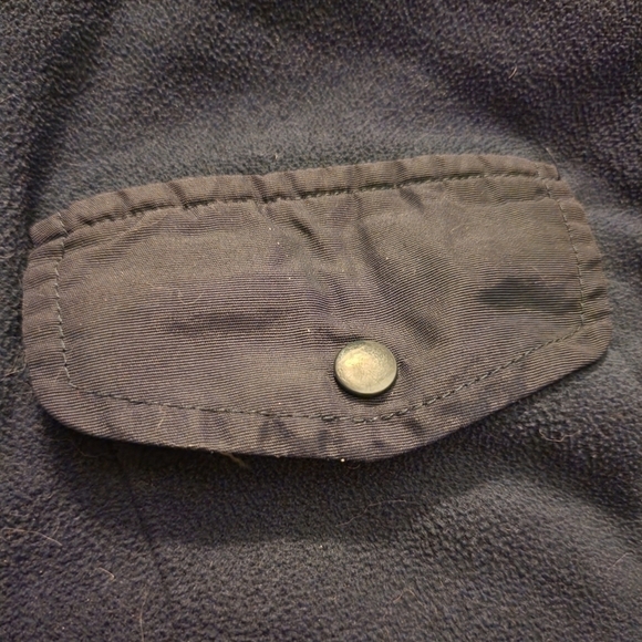 Land's End Kids Navy Blue Fleece Quarter Zip Pullover Boy's Large 14-16 Pocket - Picture 3 of 6